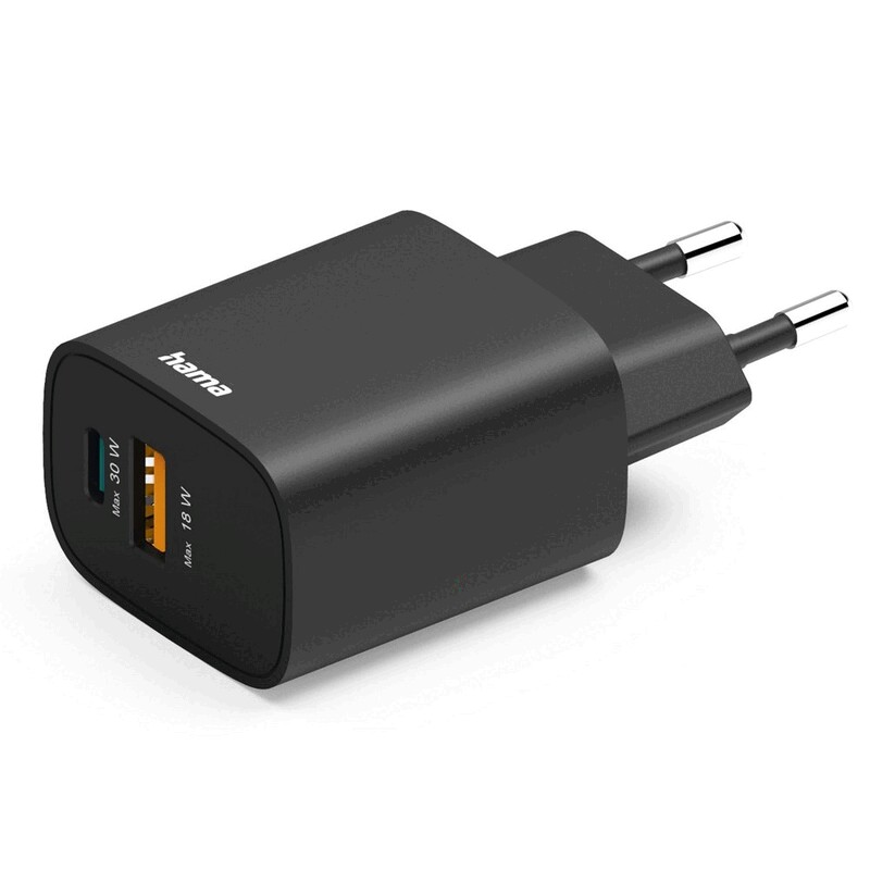 Ładowarka ścienna 30W Hama - czarny