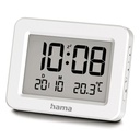 Budzik elektroniczny Hama Kos - biały