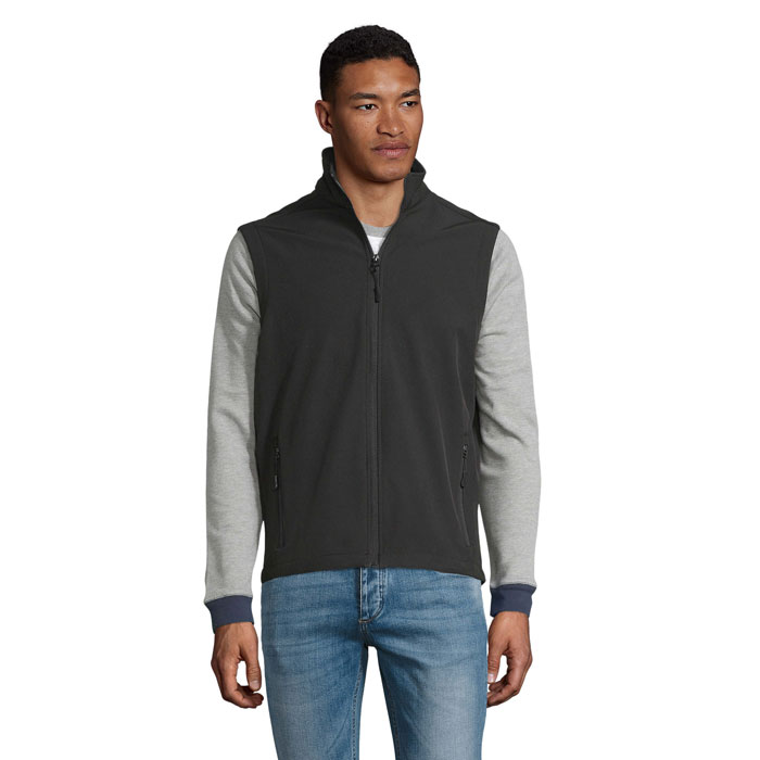 RACE BW MEN SOFTSHELL - czarny