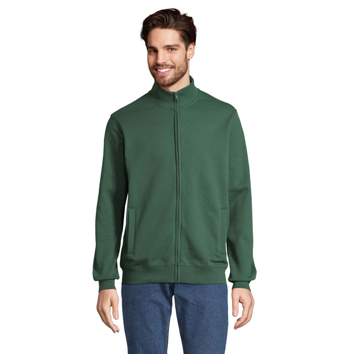 COOPER FULL ZIP SWEAT - ciemno-zielony