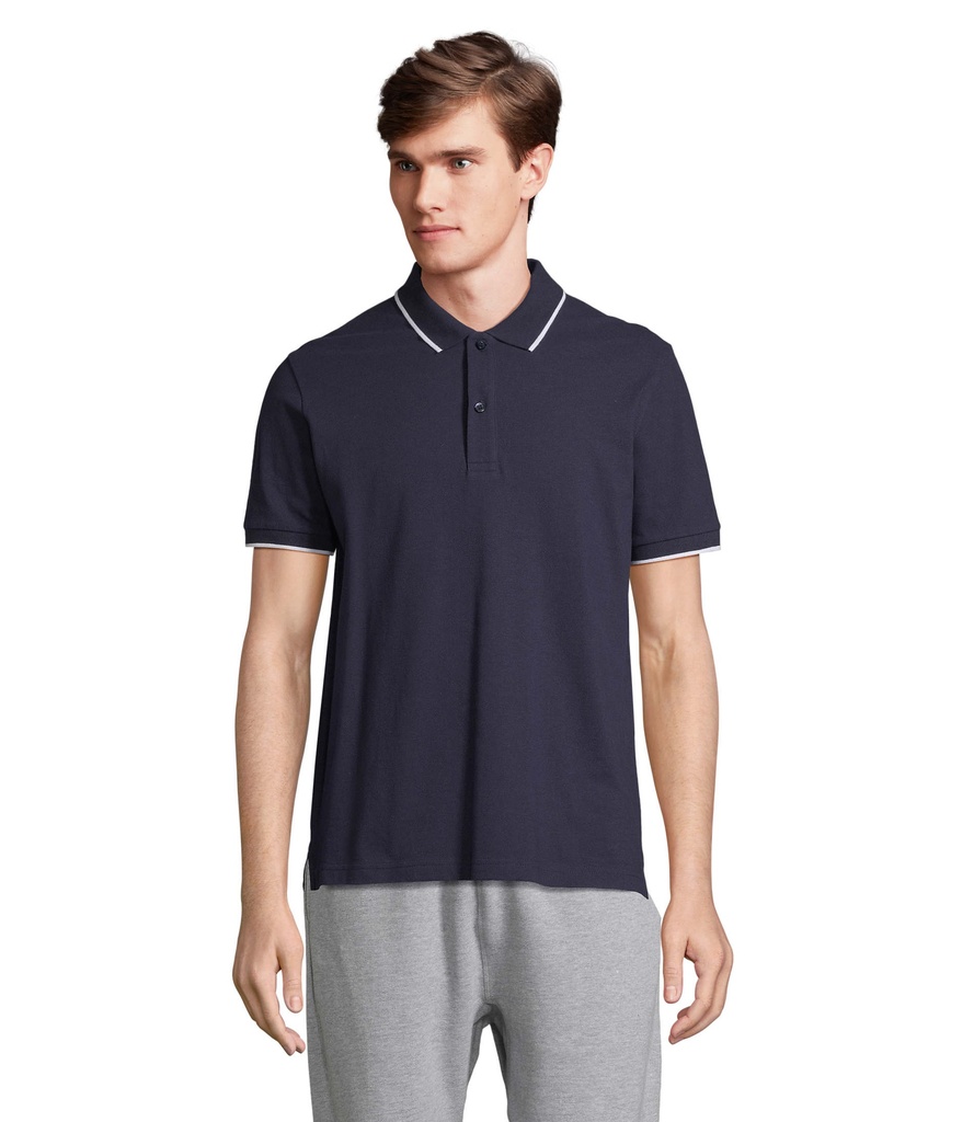 PALERMO POLO SHIRT - francuski granatowy/biały