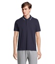 PALERMO POLO SHIRT - francuski granatowy/biały