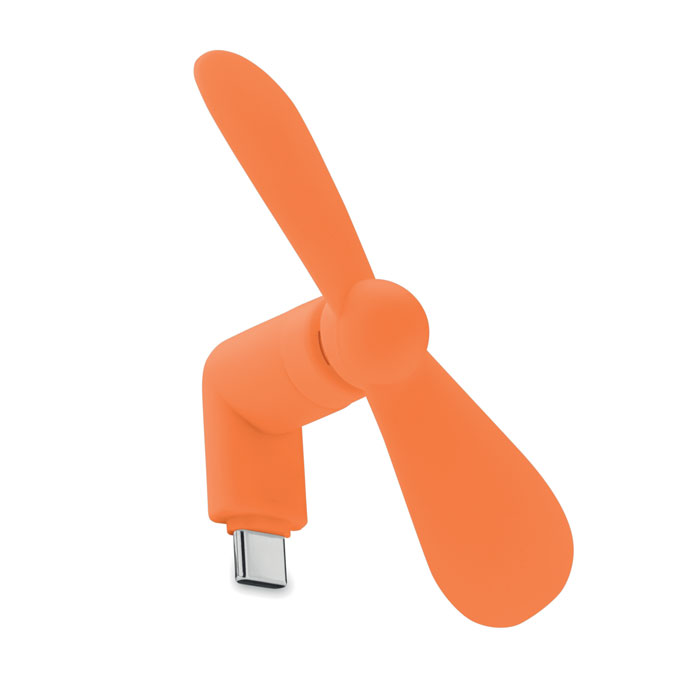 Przenośny wentylator USB - pomaranczowy