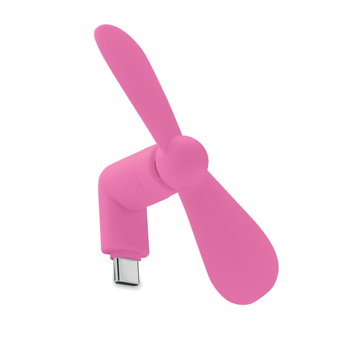 Przenośny wentylator USB - fuksja