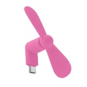 Przenośny wentylator USB - fuksja