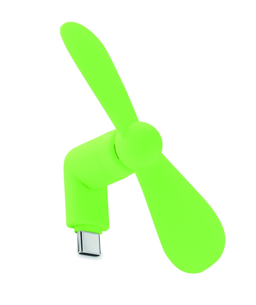 Przenośny wentylator USB - limonka