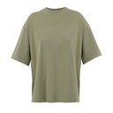 BOXY WOMEN T-SHIRT OVERSIZE - khaki
