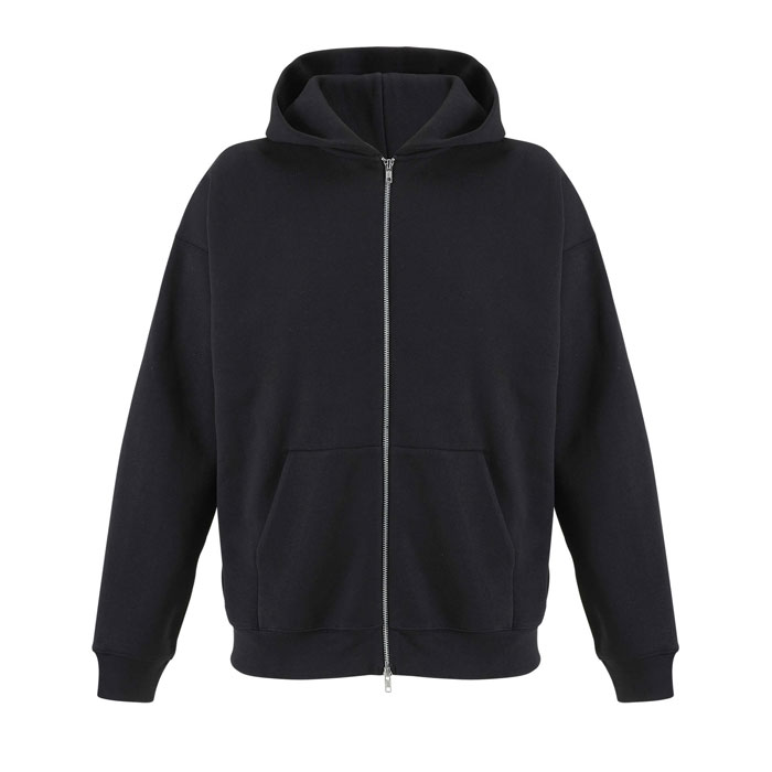 ELIOTT FULLZIP HOODIE - czarny