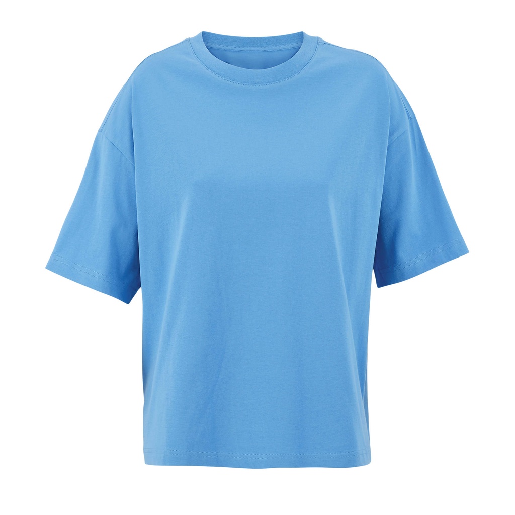 BOXY WOMEN T-SHIRT OVERSIZE S03807-IR - azure