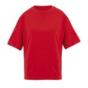 BOXY WOMEN T-SHIRT OVERSIZE S03807-BT - bright rojo