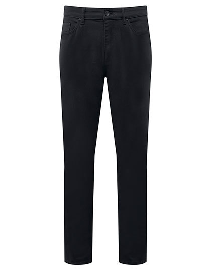 Spodnie Klasyczne Proste Nogawki Denim Stretch PW567 - Black (ca. Pantone Black C)