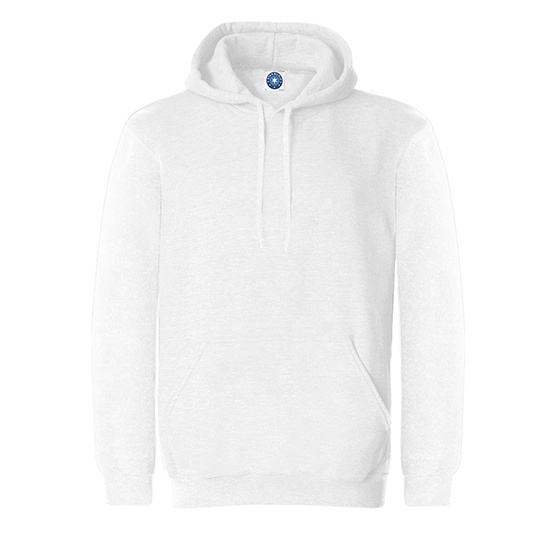 WYPRZEDAŻOWY Bluza Klasyczna Czesana Bawelna SW271 - White