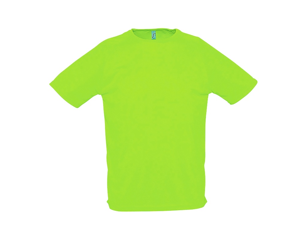 WYPRZEDAŻOWY Koszulka Sportowa Oddychajaca Raglanowa L198 - Neon Green
