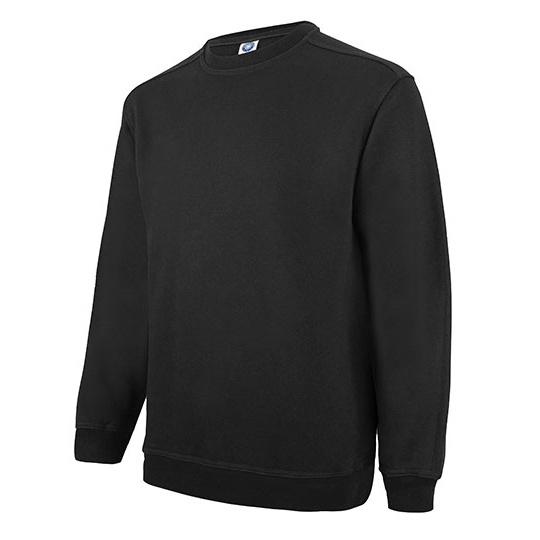 WYPRZEDAŻOWY Bluza Klasyczna Czesana Bawelna Niekurczliwa SW298 - Black