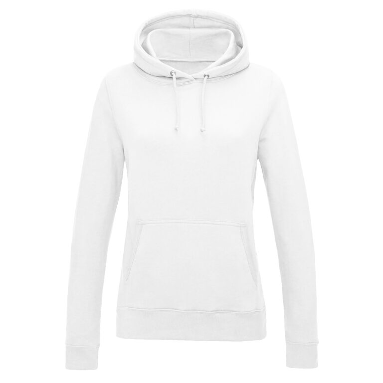 WYPRZEDAŻOWY Bluza Damska Klasyczna Czesana Bawelniana JH001F - Arctic White