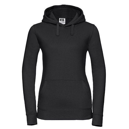 WYPRZEDAŻOWY Bluza Damska Slim Czesana Bawelna Trojwarstwowa Z265F - Black