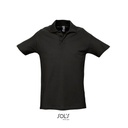 WYPRZEDAŻOWY Koszulka Polo Klasyczna Bawelniana Pika L562 - Black