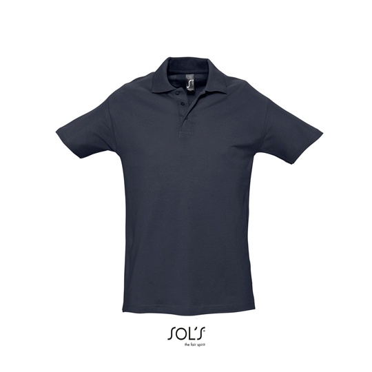 WYPRZEDAŻOWY Koszulka Polo Klasyczna Bawelniana Pika L562 - Navy