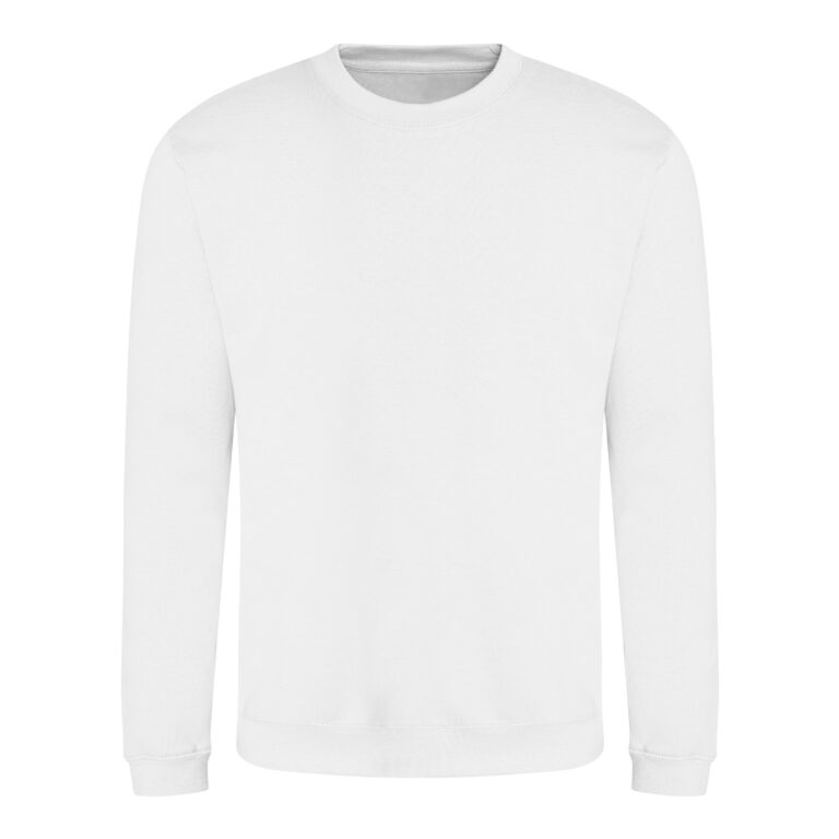 WYPRZEDAŻOWY Bluza Klasyczna Bawelniana Czesana JH030 - Arctic White