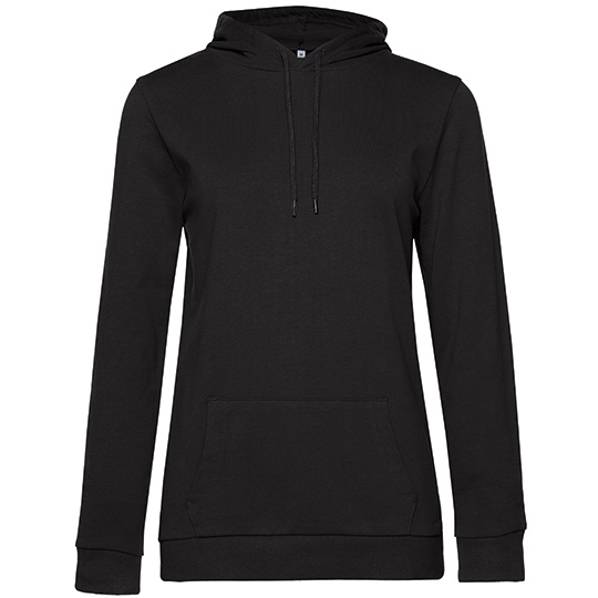 WYPRZEDAŻOWY Bluza Damska Bawelniana French Terry BCWW04W - Black Pure