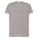 WYPRZEDAŻOWY Koszulka Klasyczna Bawelniana JHK190 - Grey Melange