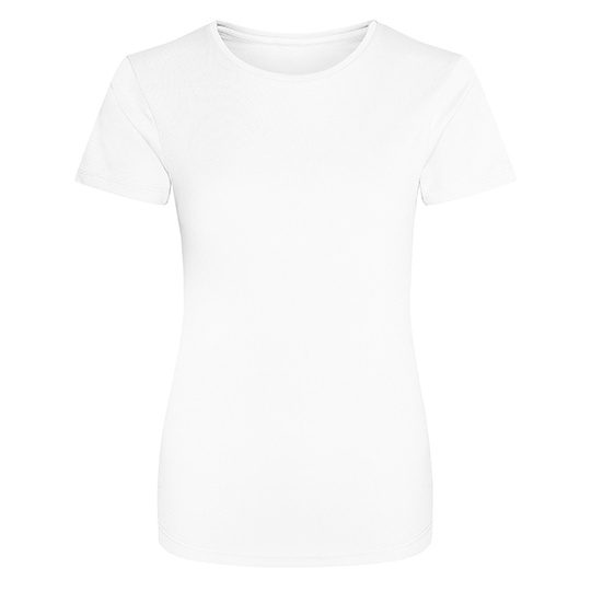 WYPRZEDAŻOWY T-shirt Damski Slim Szybkoschnacy Poliester JC005 - Arctic White