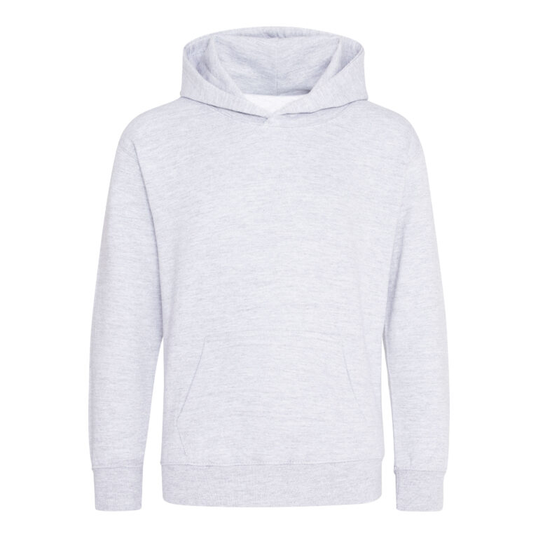 WYPRZEDAŻOWY Bluza Dziecieca Klasyczna Czesana z Kapturem JH001K - Ash (Heather)