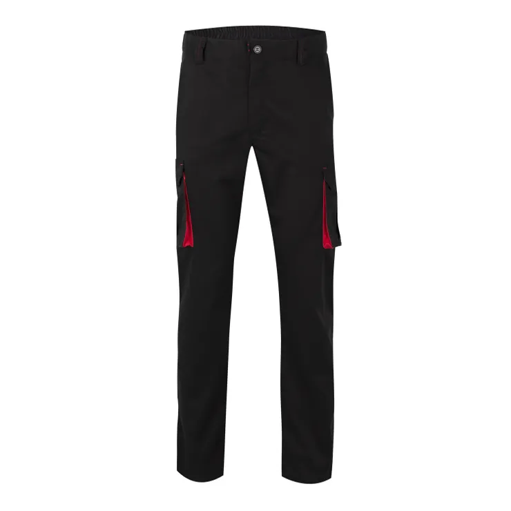 WYPRZEDAŻOWY Meskie Spodnie Dwukolorowe- Negro/Rojo