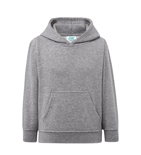 WYPRZEDAŻOWY Bluza kangurka dziecieca JHK421 - Grey Melange