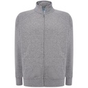 WYPRZEDAŻOWY Bluza Rozpinana Poliester Bawelna JHK401 - Grey Melange