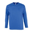 WYPRZEDAŻOWY T-Shirt Klasyczny Dlugi Rekaw Bawelniany L241 - Royal Blue 241