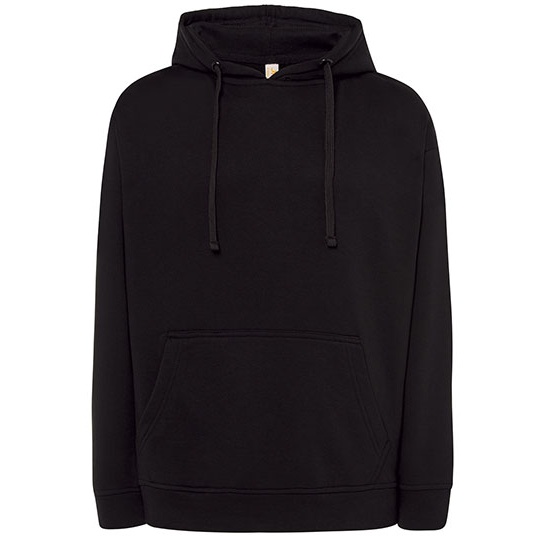 WYPRZEDAŻOWY Bluza Kangurka Mieszanka Bawelniana Poliestrowa JHK421 - Black
