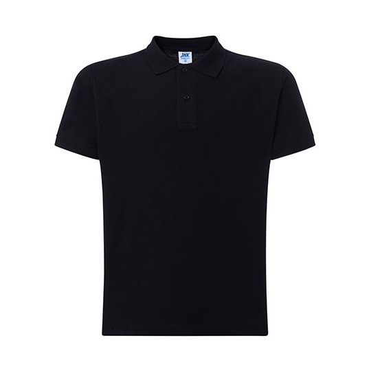 WYPRZEDAŻOWY Koszulka Polo Klasyczna Bawelniana Pika JHK510 - Black