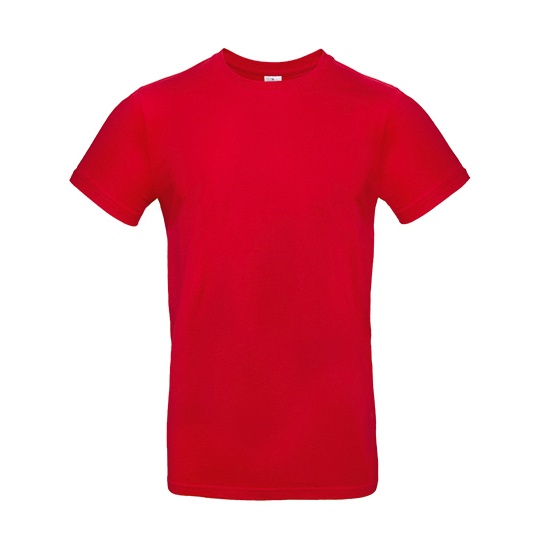 WYPRZEDAŻOWY T-Shirt Klasyczny Bawelniany BCTU03T - Red