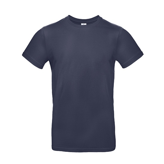WYPRZEDAŻOWY T-Shirt Klasyczny Bawelniany BCTU03T - Navy Blue