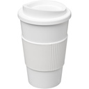 Kubek termiczny z serii Americano® o pojemności 350 ml z uchwytem 210002 - Biały