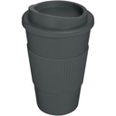 Kubek termiczny z serii Americano® o pojemności 350 ml z uchwytem 210002 - Szary