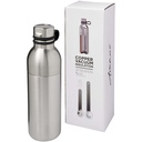 Miedziany izolowany próżniowo bidon Koln o pojemności 590 ml 100588 - Srebrny