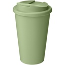 Izolowany kubek Americano® Renew o pojemności 350 ml z odporną na rozlanie pokrywką 210427 - Szklany zielony
