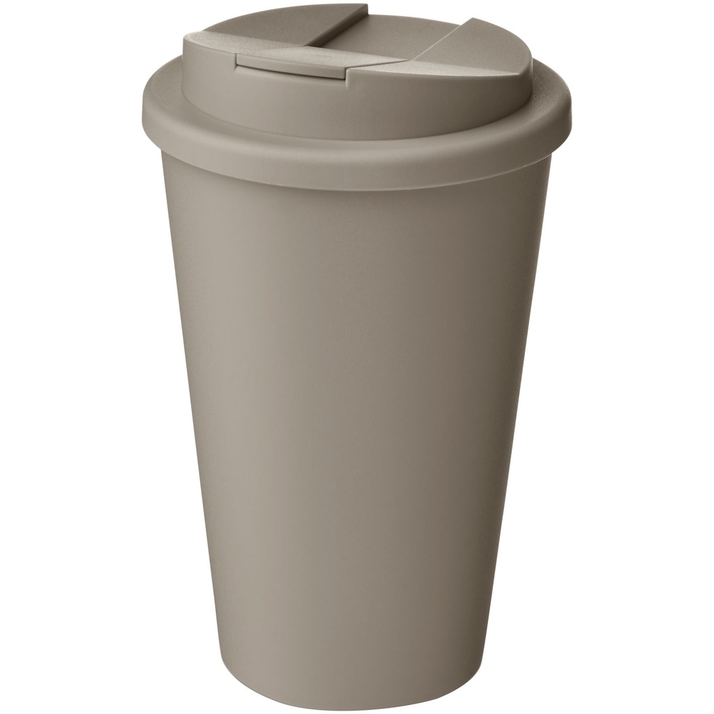 Izolowany kubek Americano® Renew o pojemności 350 ml z odporną na rozlanie pokrywką 210427 - Kamienny szary