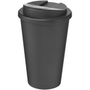 Izolowany kubek Americano® Renew o pojemności 350 ml z odporną na rozlanie pokrywką 210427 - Granitowy