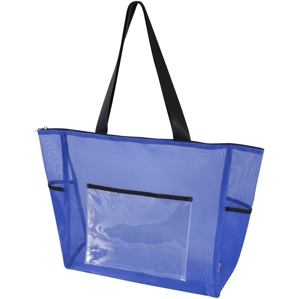Mesh torba na zakupy 23 l z materiału pochodzącego z recyklingu 130138 - Królewski niebieski