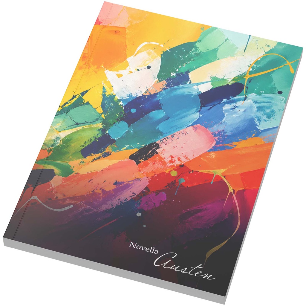 Novella Austen notatnik A5 z miękką okładką — 100 kartek 210783 - Biały