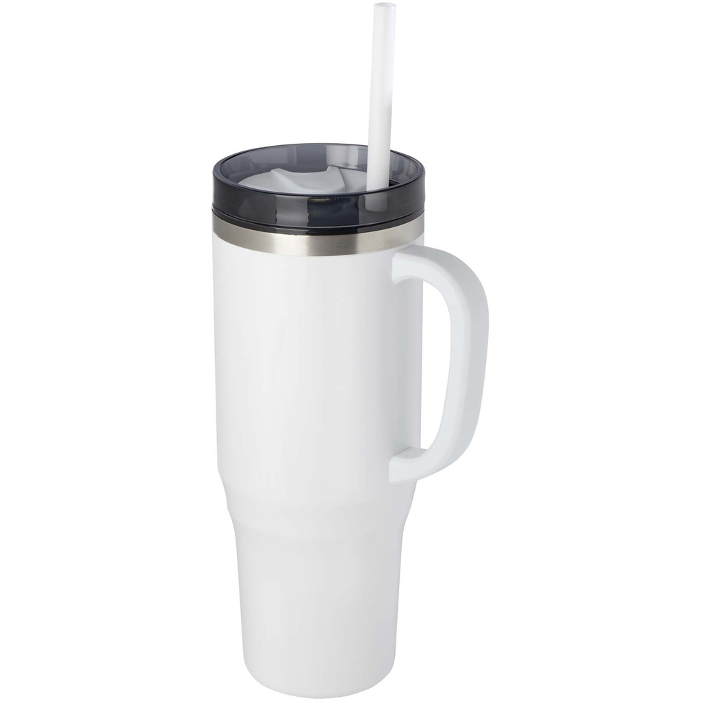 Melbourne kubek ze słomką z certyfikatem RCS 1200 ml 100801 - Biały