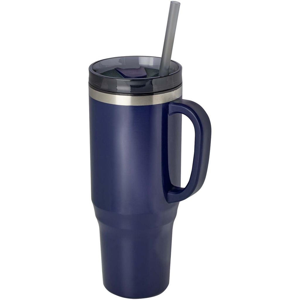 Melbourne kubek ze słomką z certyfikatem RCS 1200 ml 100801 - Granatowy