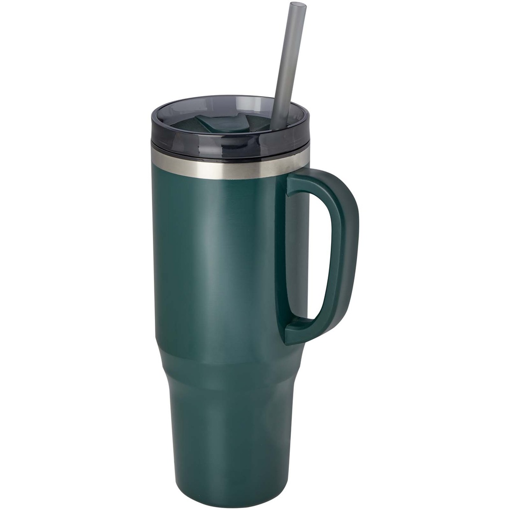 Melbourne kubek ze słomką z certyfikatem RCS 1200 ml 100801 - Zielony błysk