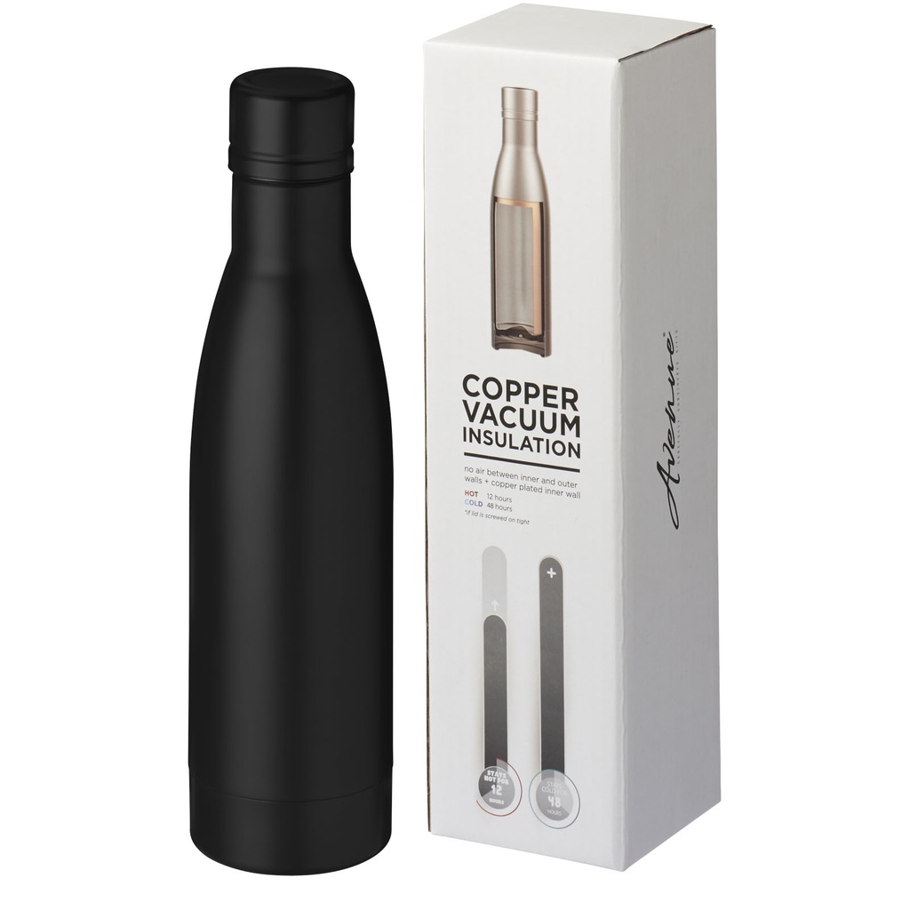 Vasa butelka z miedzianą izolacją próżniową o pojemności 500 ml 100494 - Czarny