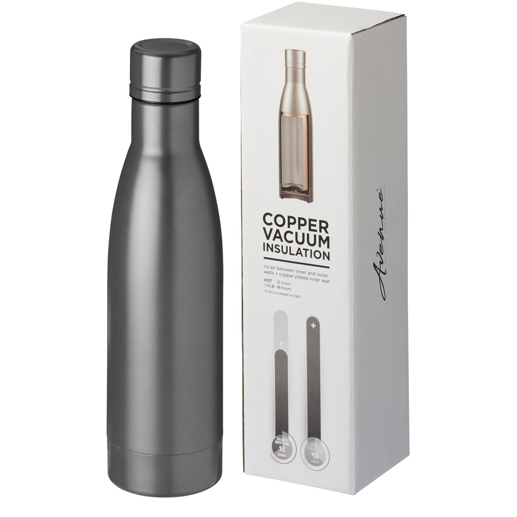 Vasa butelka z miedzianą izolacją próżniową o pojemności 500 ml 100494 - Tytanowy