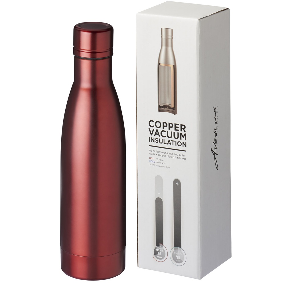 Vasa butelka z miedzianą izolacją próżniową o pojemności 500 ml 100494 - Czerwony