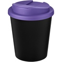 Kubek Americano® Espresso Eco z recyklingu o pojemności 250 ml z pokrywą odporną na zalanie 210455 - Czarno-fioletowy